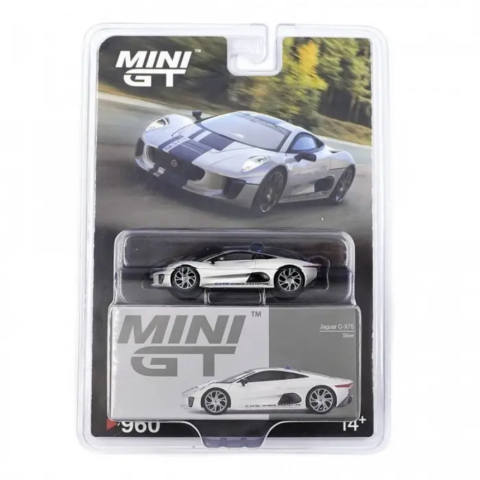 Mini GT 1/64 Jaguar C-X75 Silver - Blister Paket