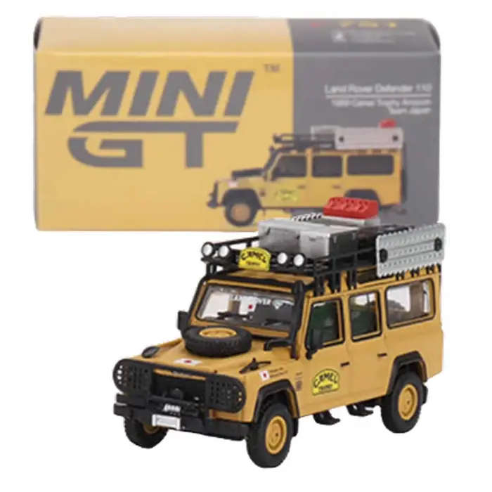 Mini GT 1-64 Land Rover Defender 110 1989 Camel Trophy Amazon Team Japan