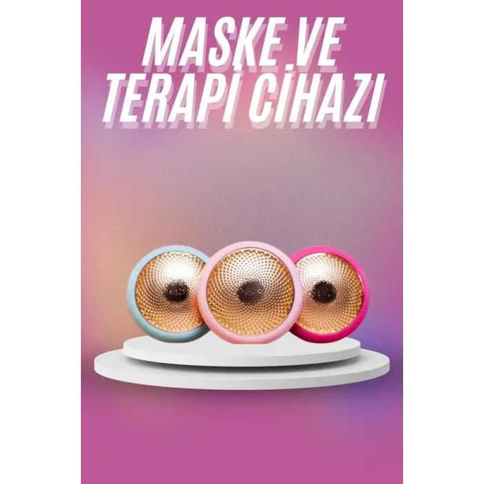 Mini Maske ve Işık Terapi Cihazı Led  Akıllı Maske Hassas Ciltlere Özel