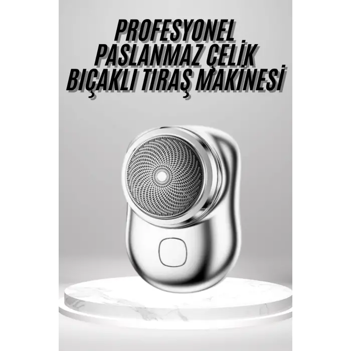 Mini Sıfır Sakal Yanak Tıraş Makinesi USB Şarjlı Sıfır Sakal Taşınabilir Korumalı
