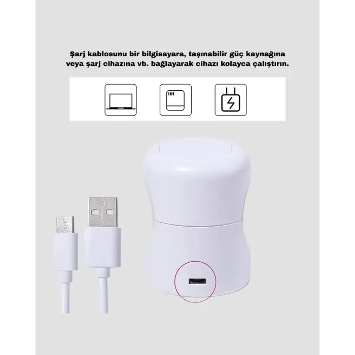 Mini Tırnak Kurutucu – Hızlı Kurutma İçin Uvled Işık Teknolojisi