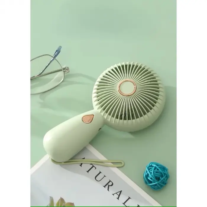 Minimalist Tasarım Işıklı Şarjlı El Fanı