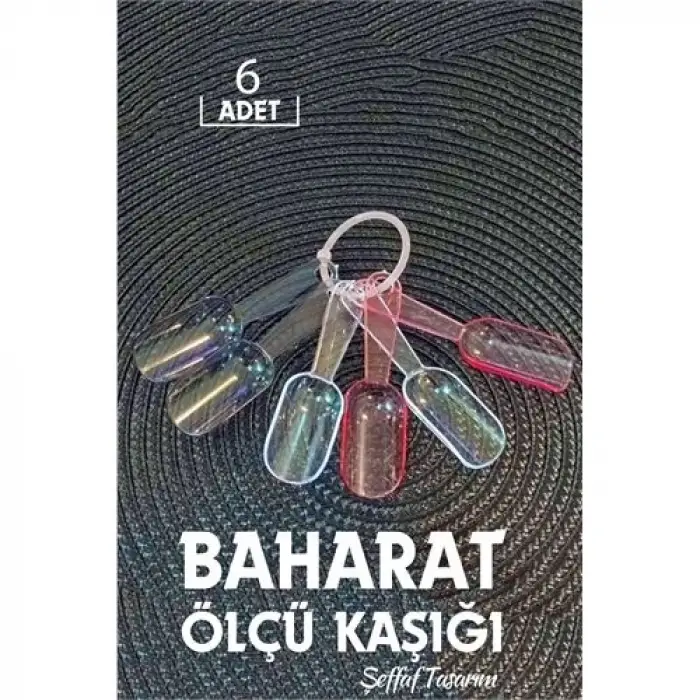 6 lı Şeffaf Baharat Kaşığı Camino Design