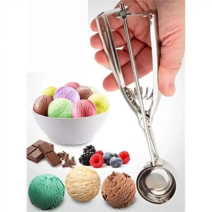 BX Dondurma Kaşığı Dondurma Porsiyo Kaşığı Kurabiye Köfte Helva Porsiyonlama