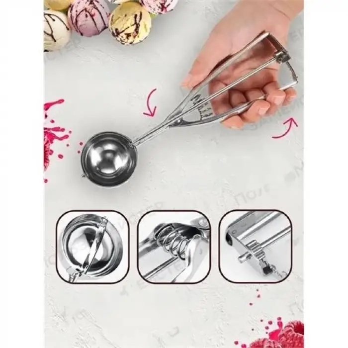 BX Dondurma Kaşığı Dondurma Porsiyo Kaşığı Kurabiye Köfte Helva Porsiyonlama