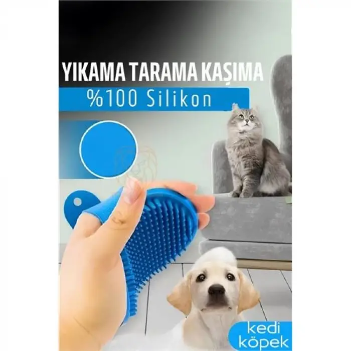 Hayvan Tüy Toplama Yıkama Kaşınma Silikon Fırçası
