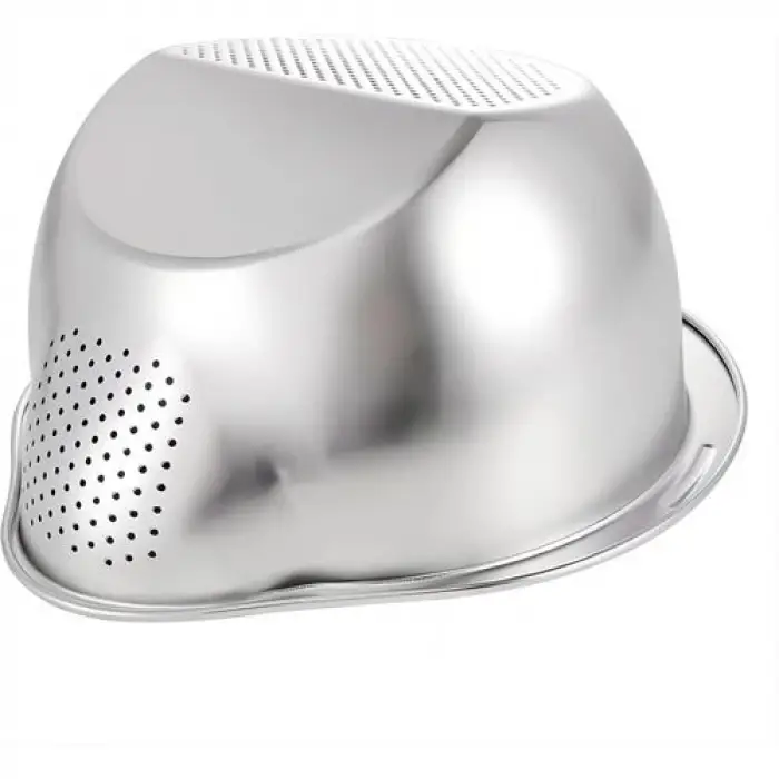 Inox Süzgeç Pirinç Makarna Salata Süzgeci 304 Paslanmaz Çelik 2 ADET