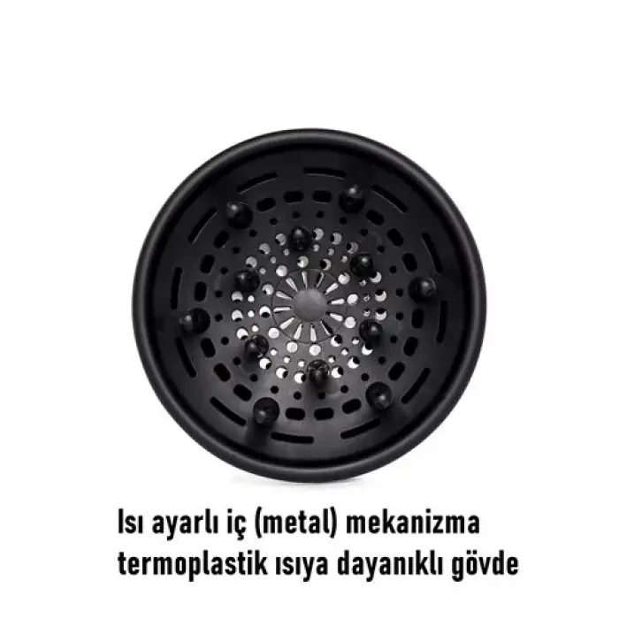 Isı Ayarlamalı Fön Için Difüzör Vigo Başlık Dönerli Profesyonel