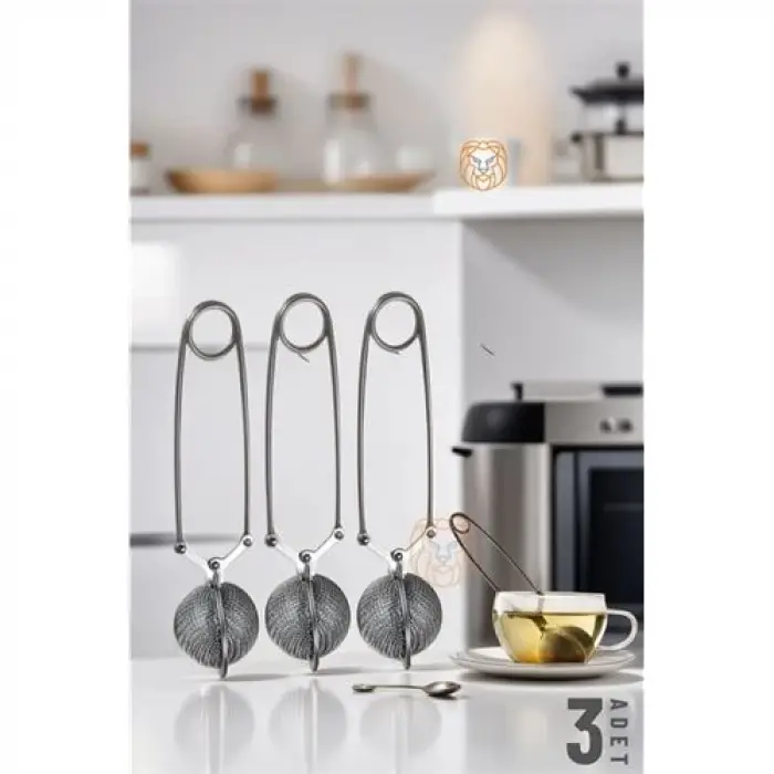 BX Kıskaçlı Bitki Çayı Filtresi Top Çay Demliği Çay Filtresi Maşası 3 adet