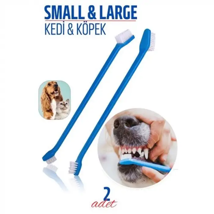 BX Köpek Ve Kedi Diş Fırçası Küçük Büyük Uçlar 2 ADET