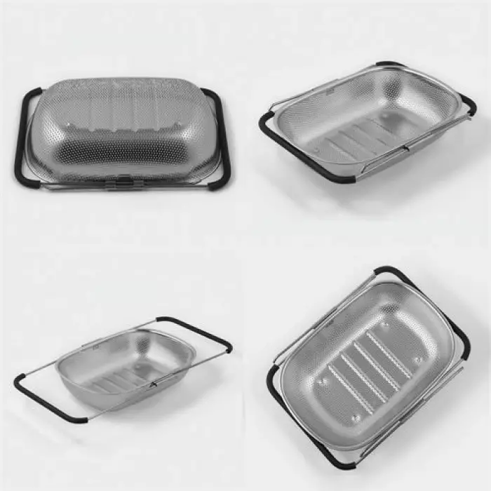 BX Lavabo Süzgeci Ayarlanabilir Kevgir 304 Paslanmaz Çelik