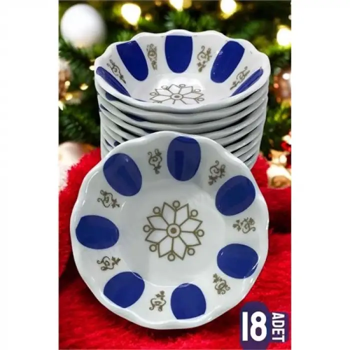 Melamin Çay Tabağı 18 Adet Geleneksel Türk Çay Bardağı Altlığı