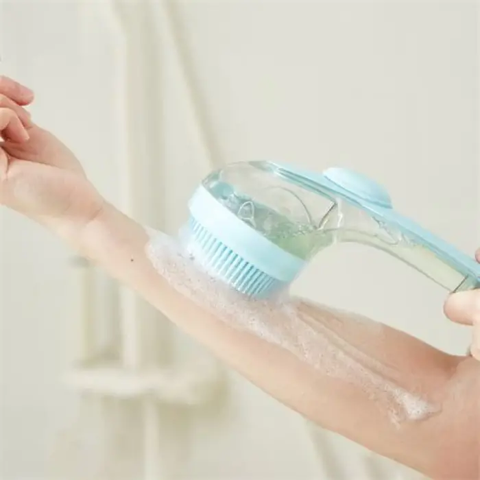 BX Şampuan Hazneli Silikon Saç Yıkama Peeling ve Masaj Fırçası