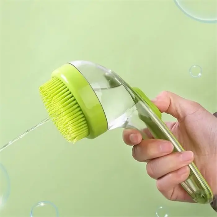 BX Şampuan Hazneli Silikon Saç Yıkama Peeling ve Masaj Fırçası