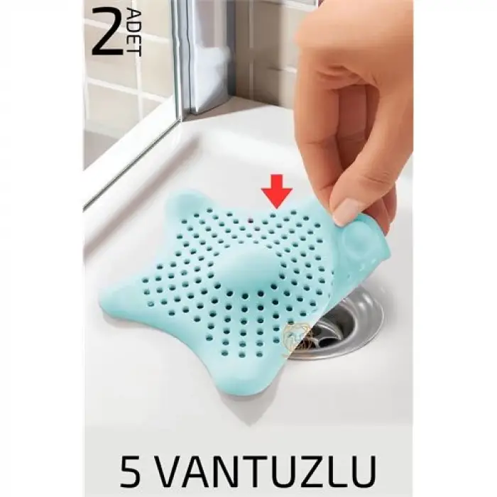 BX Vantuzlu Lavabo Gider Süzgeci Multi Kullanım 2 li