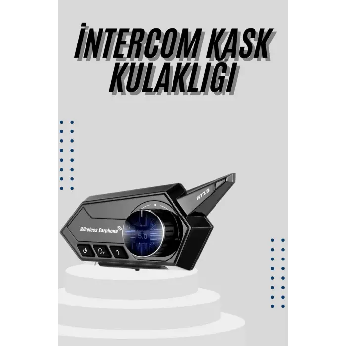 Motorcu Kulaklığı Kask Kulaklığı Çağrı Cevaplama ANC Özellikli