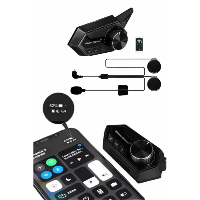 Motorcu Kulaklığı Kask Kulaklığı Çağrı Cevaplama ANC Özellikli