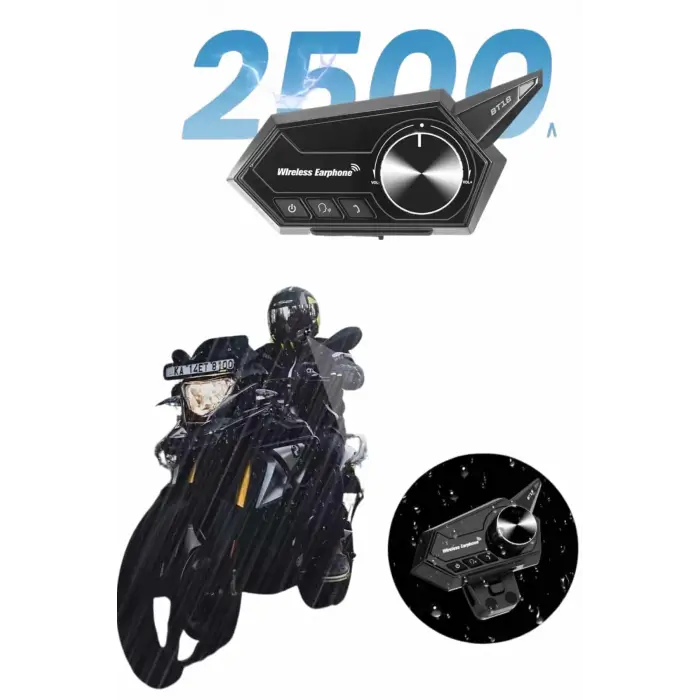 Motosiklet Kask Bluetooth Kablosuz Kulaklık 5.0 Bluetooh Yüksek Ses Kaliteli