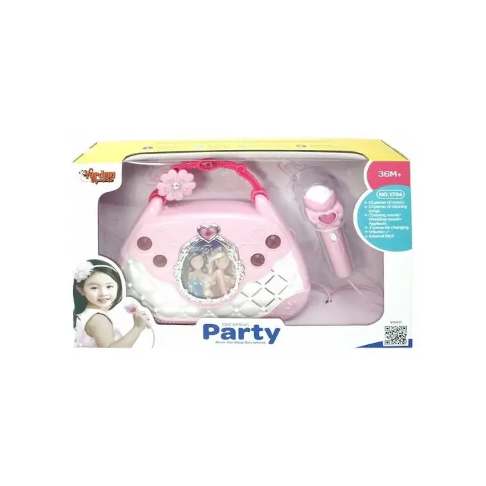 MP3 VE MİKROFONLU PARTİ MÜZİK EL ÇANTASI