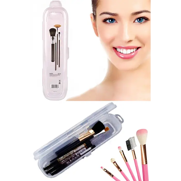 Multi Şeffaf Kapaklı Çanta İçi Saklama - Diş Fırçası - Makyaj Fırçası - Kalemlik Kutusu (336336)