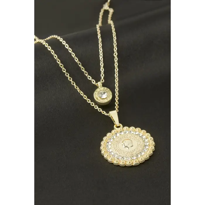 Mustafa Kemal Atatürk İkili Kolye