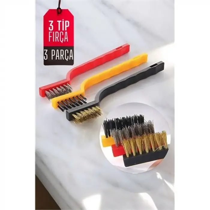 Mutfak Fırça Seti 3 Değişik Uçlu 720639