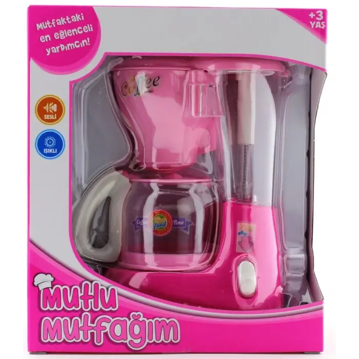 Mutlu Mutfağım Mini Kahve Makinasi Açık Pembe 0037
