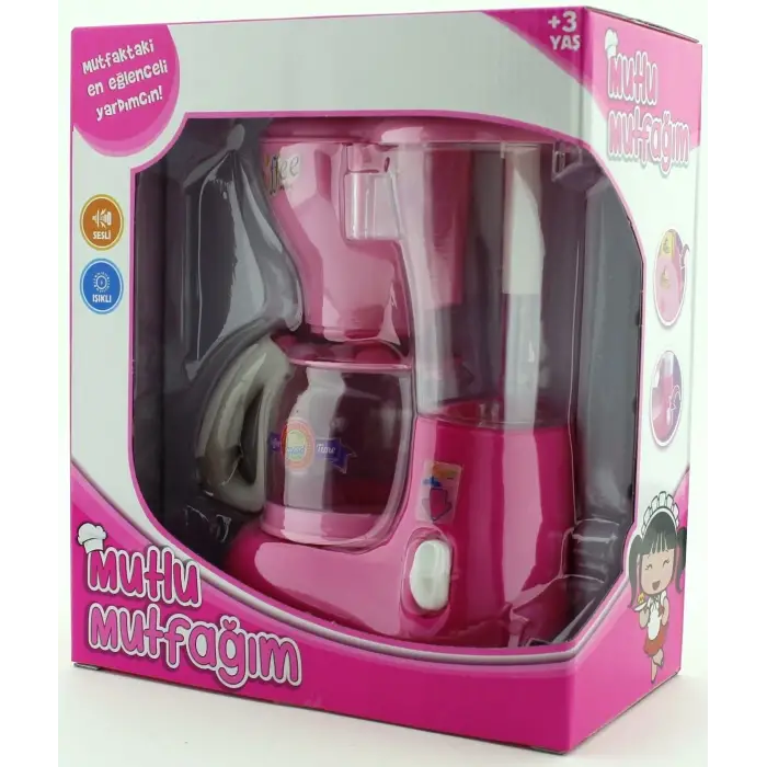 Mutlu Mutfağım Mini Kahve Makinasi Açık Pembe 0037