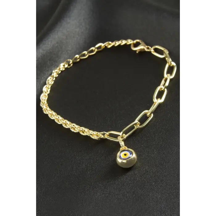 Nazar Burgulu Zincir Bileklik