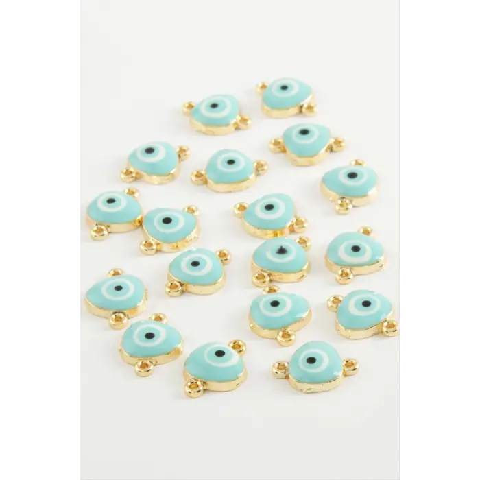 Nazar Çift Kulplu Mineli Bileklik ve Kolye Ucu Aparatı 1 Adet