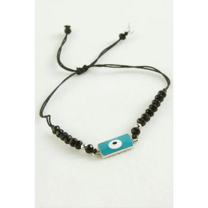 Nazar Dikdörtgen Kristal Bileklik