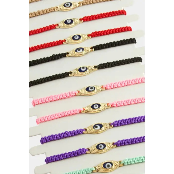 Nazar Makrome Örgülü Bileklik