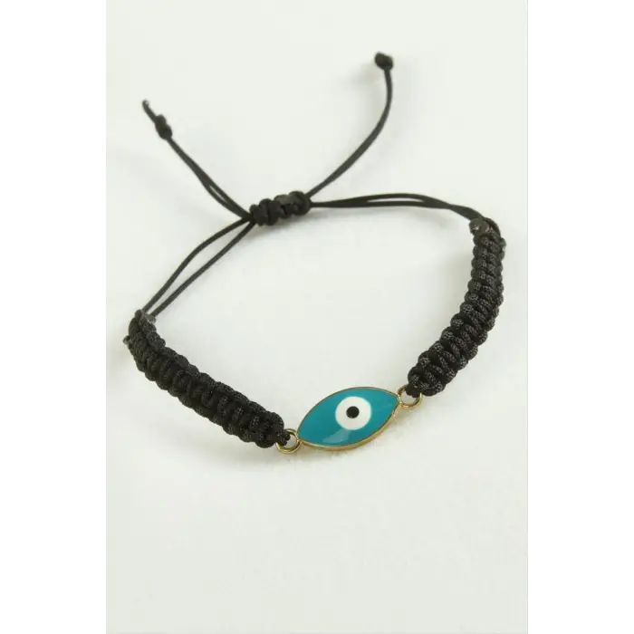 Nazar Oval Makrome İp Bileklik