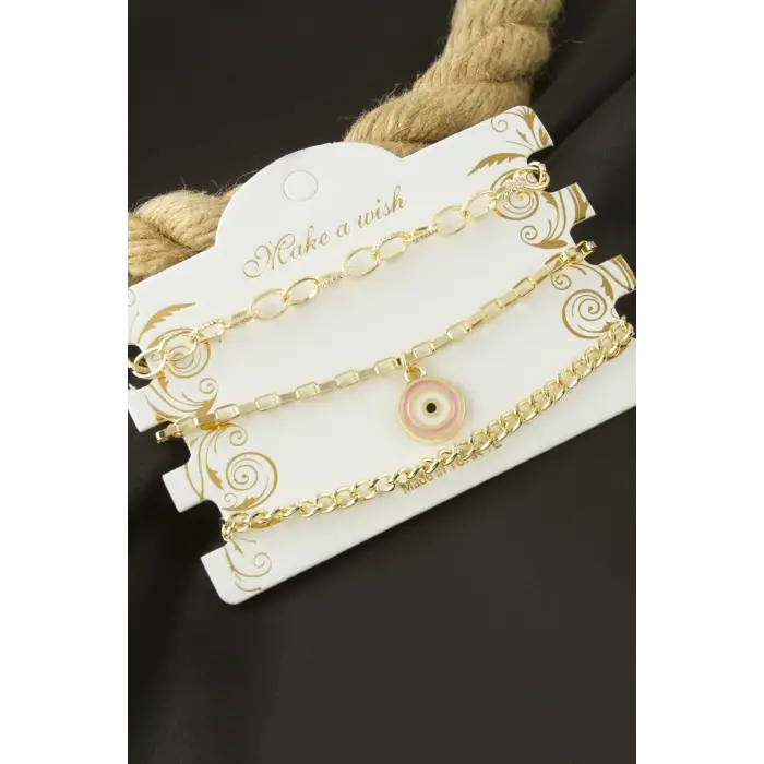 Nazar Zincir Bileklik 3 Adet