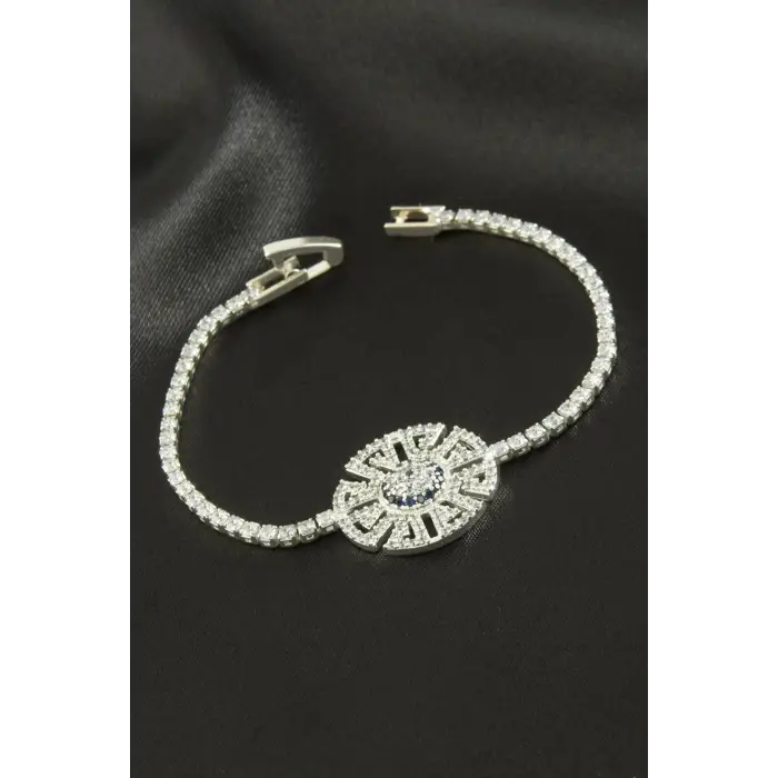 Nazar Zirkon Taşlı Çocuk Bileklik 16 cm