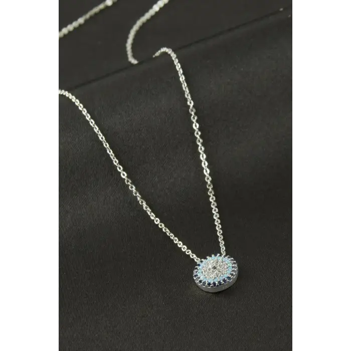 Nazar Zirkon Taşlı Kolye