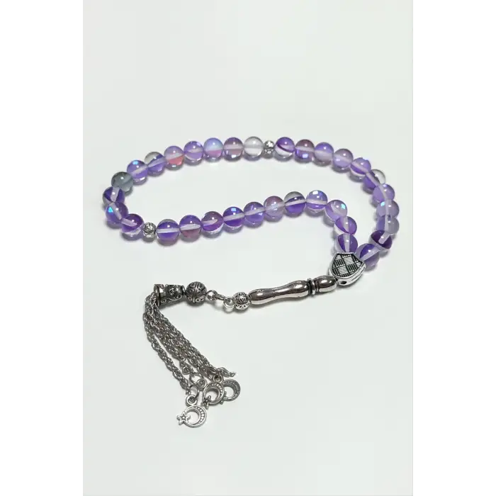 Neon Kuvars Doğaltaş Tesbih 8 mm