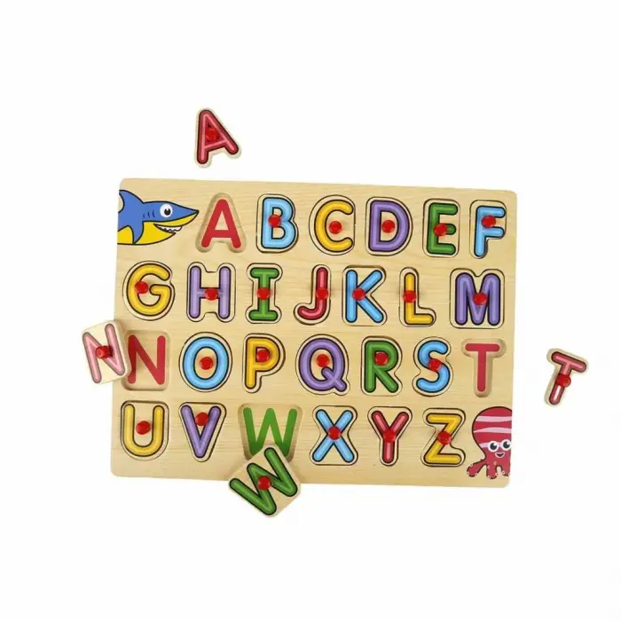 BX 130443 Ahşap Raptiyeli Bultak Alfabe