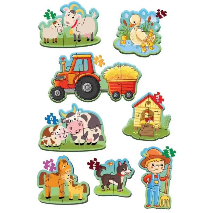 BX 1734 Dıytoy, Baby Puzzle - İlk Çiftlik Puzzle