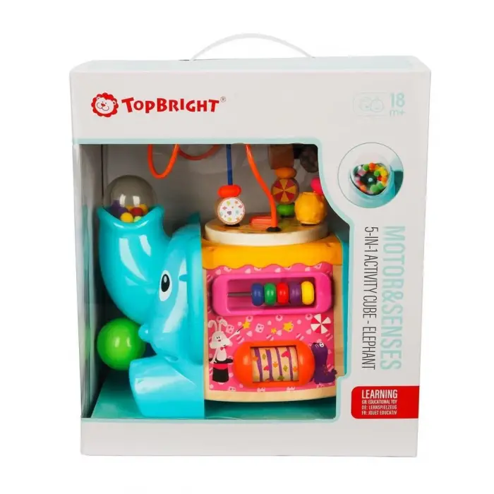 BX 3906 SUN-Tahta Oyuncaklar Aktivite Küpü 5 İN 1