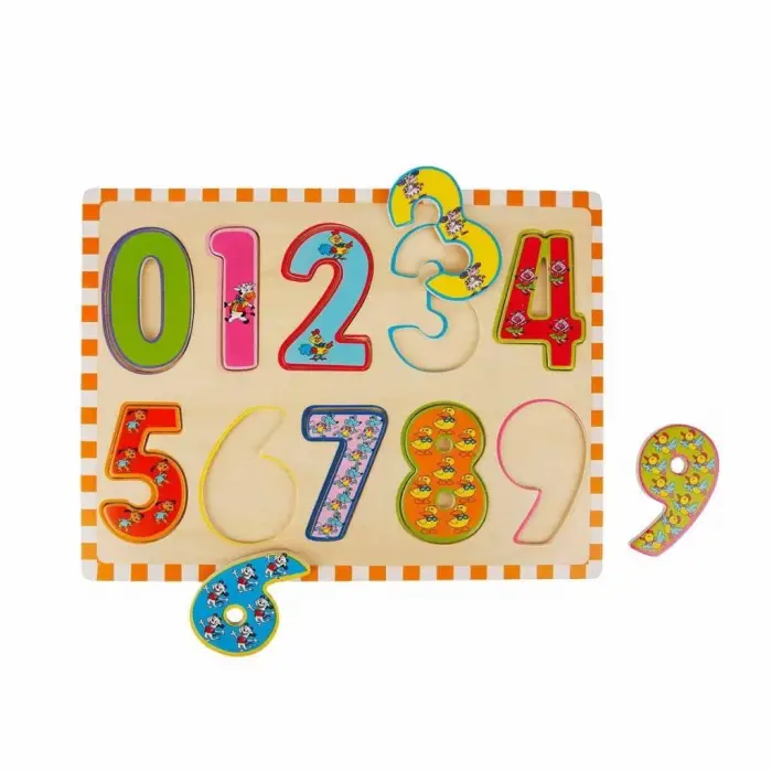 BX 5215 -Wooden Puzzle Numbers 10 Parça