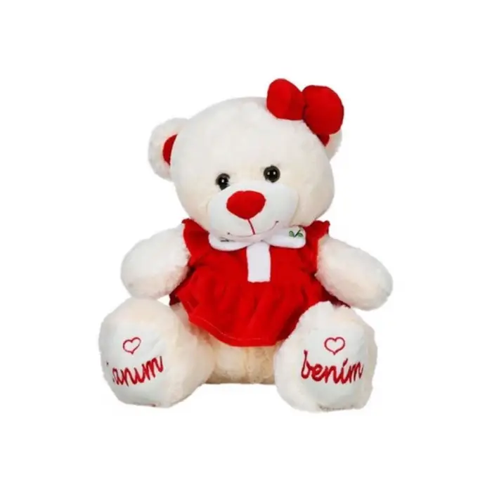 BX  8331 Canım Benim Elbiseli Peluş Ayı -Sunman