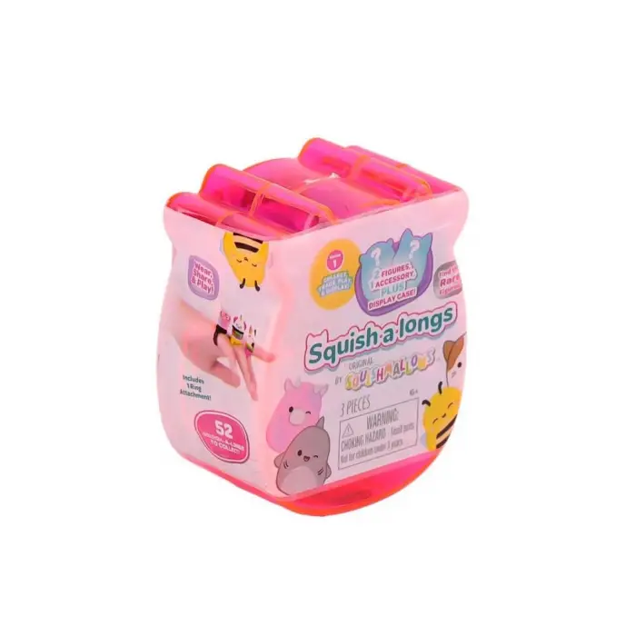 BX  AL0001-1 Squish-a-longs 2 Figür + Yüzük Sürpriz Paket 24lü Display  Seri 1