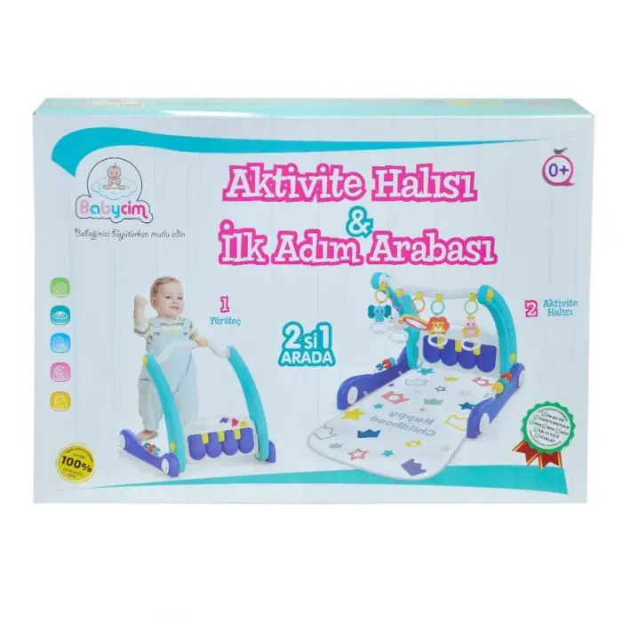 BX E0633 AKTİVİTE HALISI İLK ADIM ARABASI MAVİ