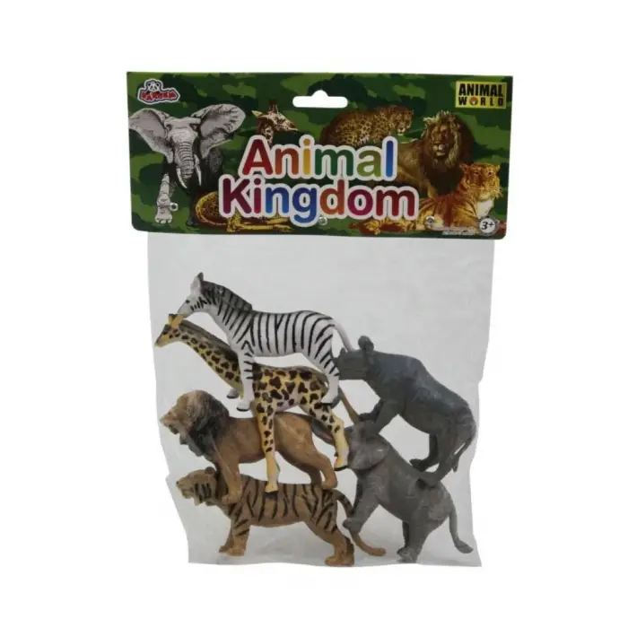 BX SH-Vardem 6 Parça 5 inch  Çiftlik, Dinozor,Vahşi Orman ve Deniz Hayvanları Hayvan Seti