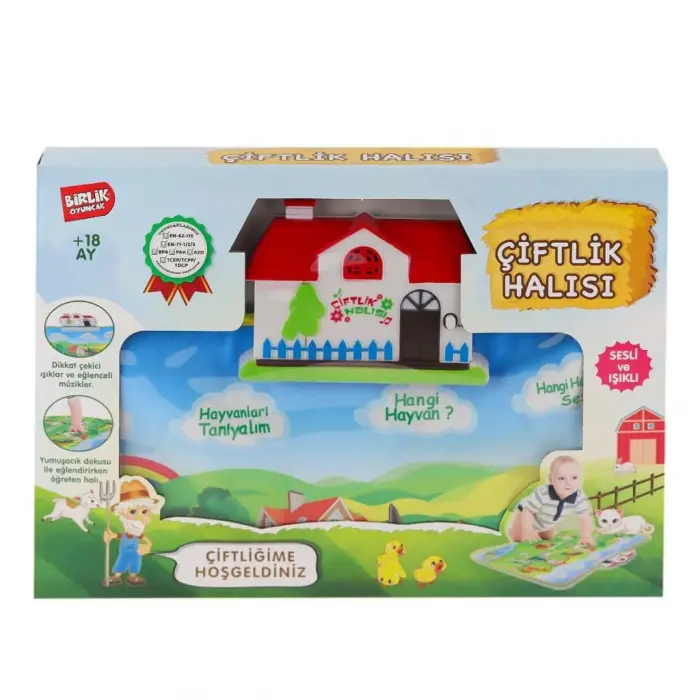 BX  YY-571 A622374TR-U Sesli ve Işıklı Eğitici Çiftlik Halısı -Birliktoys