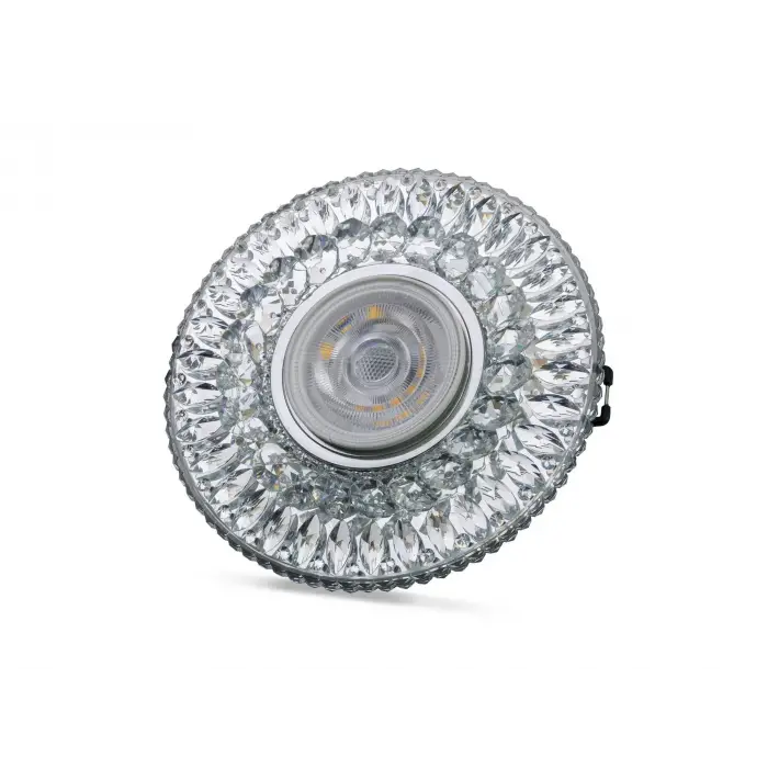 NOAS YL65 1657 İkaros Led Çerçeveli 4000K Kristal Cam Spot Kasa - Priz ve Anahtar İçin Uyumlu Çerçeve