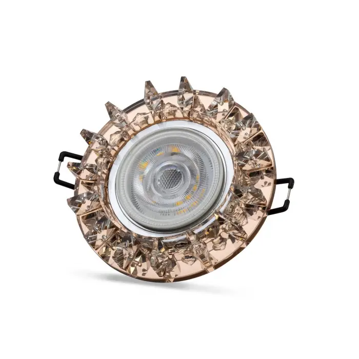 NOAS YL65 1687 Podos Led Çerçeveli 4000K Kristal Cam Spot Kasa - Priz ve Anahtar İçin Uyumlu Çerçeve