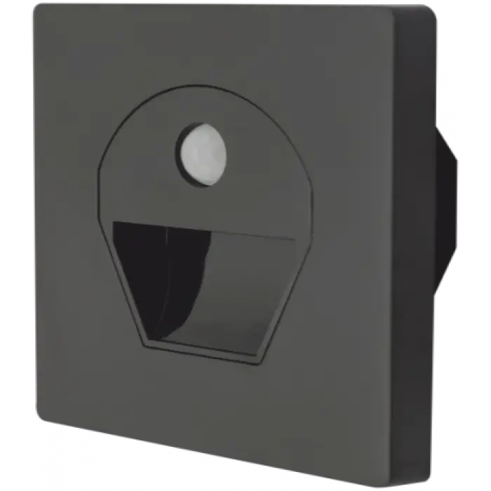 NOAS YL69 1521 1W Siyah Kasa Sensörlü Koridor Aydınlatması 6400K Beyaz Işık