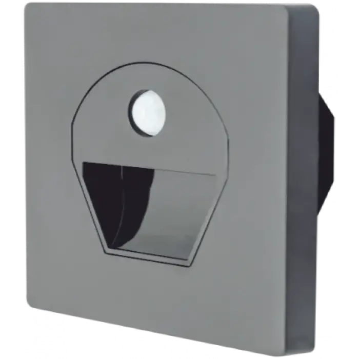 NOAS YL69 1522 1W Füme Kasa Sensörlü Koridor Aydınlatması 3200K Gün Işığı